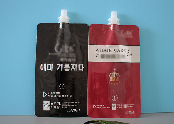 Juice Milk Packaging 8.6mm Stand Up Liquid Spout Bags
