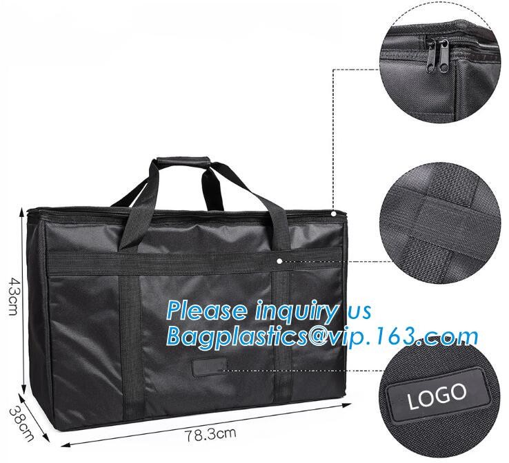 cooler bag waterproof oxford shoulder bag ice pack thermal picnic lunch box vehicle insulation bag for meal drinks pack