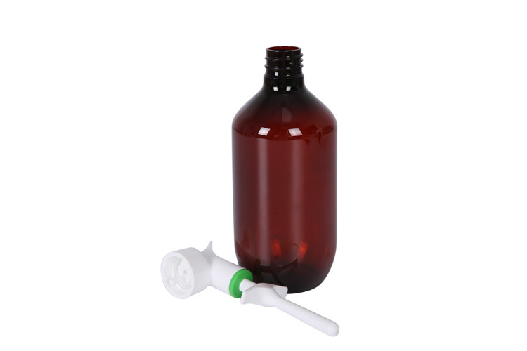 500ml Customized Color And Customized Logo PET Bottle + PP Pump Skincare Packaging / Shampoo / Gel Packaging UKH03