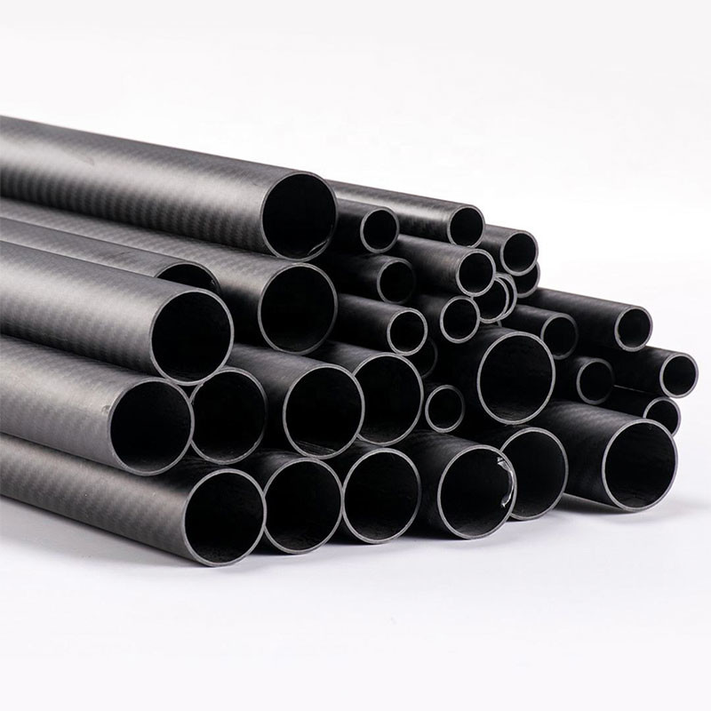 Light Heavy 100% 3K Carbon Fiber Tube High Pressure Resistant High Strength
