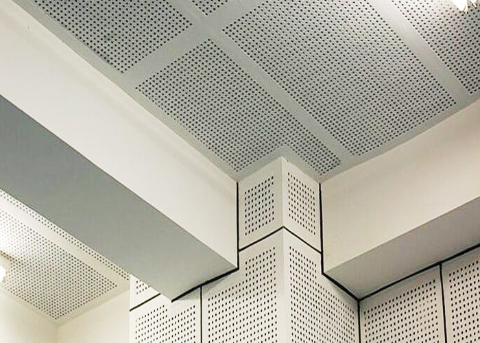 Sound Absorbing Aluminium Perforated Panel , Pvdf Coated Aluminum Punch Plate