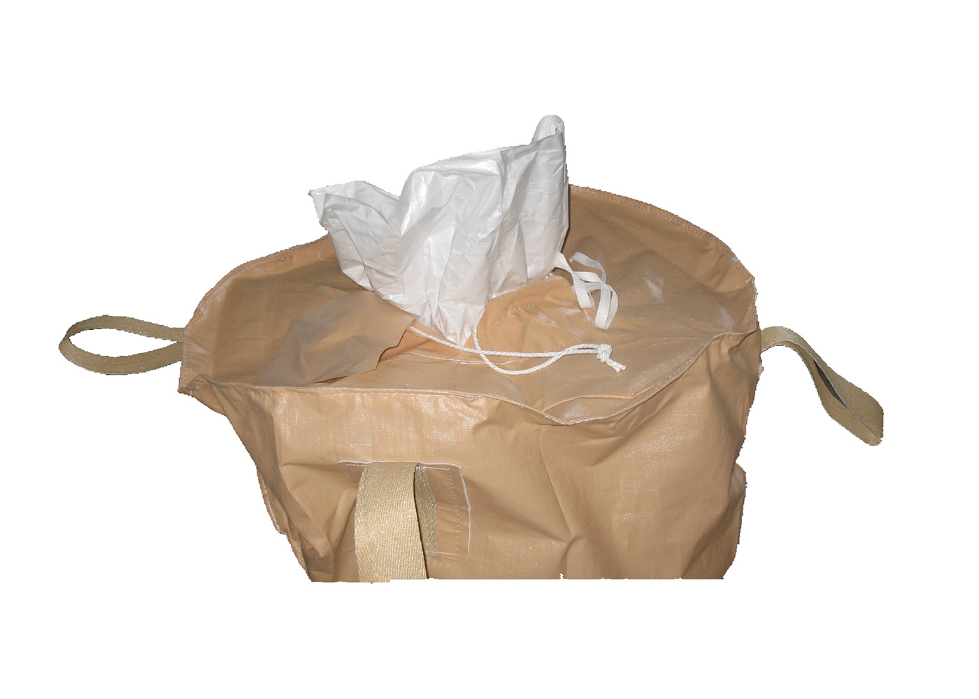 White Color Empty FIBC Container / PP Woven Jumbo Bags 35'' X 35'' X 47''