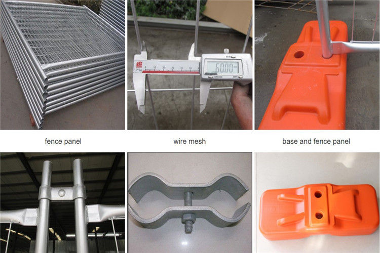 Hot Dip Galvanized Portable Security Fence Construction Security Fencing
