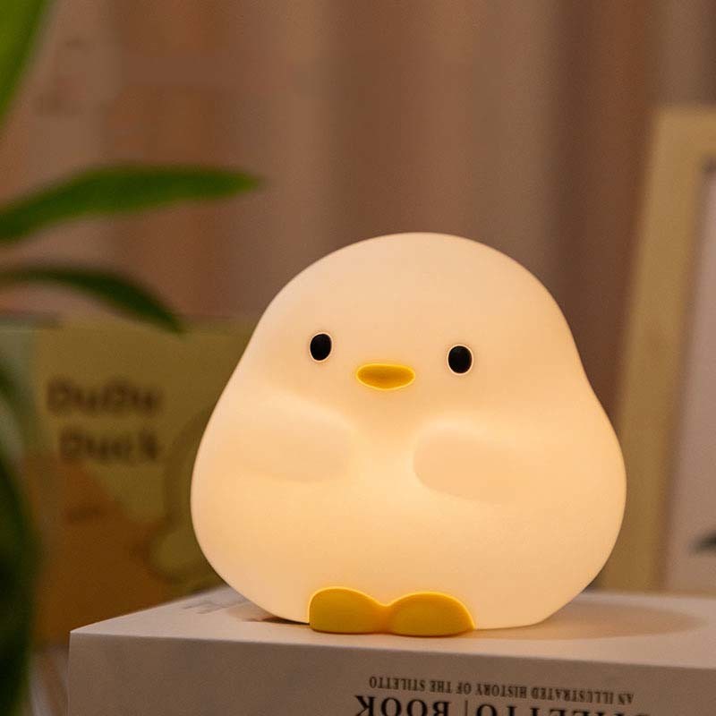 Duck Night Light For Kids Cute Duck Lamp Rechargeable Dimmable Nightlight Silicone LED Bedside Lamp Nursery Nightlight