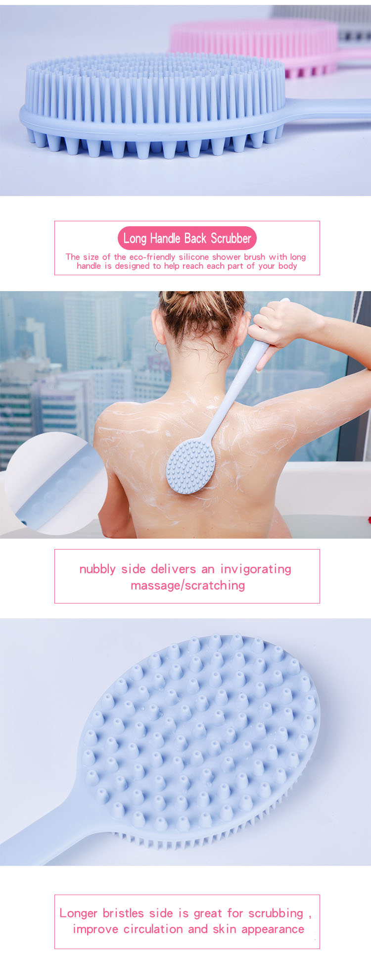 Multifunction Dehumidification Silicone Shower Brush