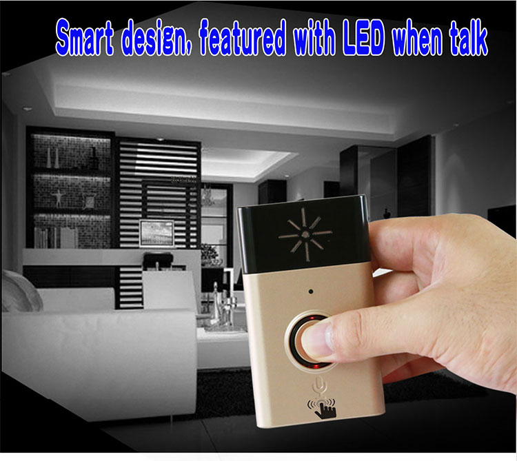 silver/gold color talk function wireless door bell
