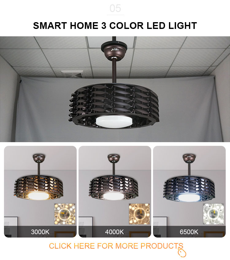 Brushless Inverter DC Motor 22 Inch Ceiling Fan with Standard Wind Type and LED Light