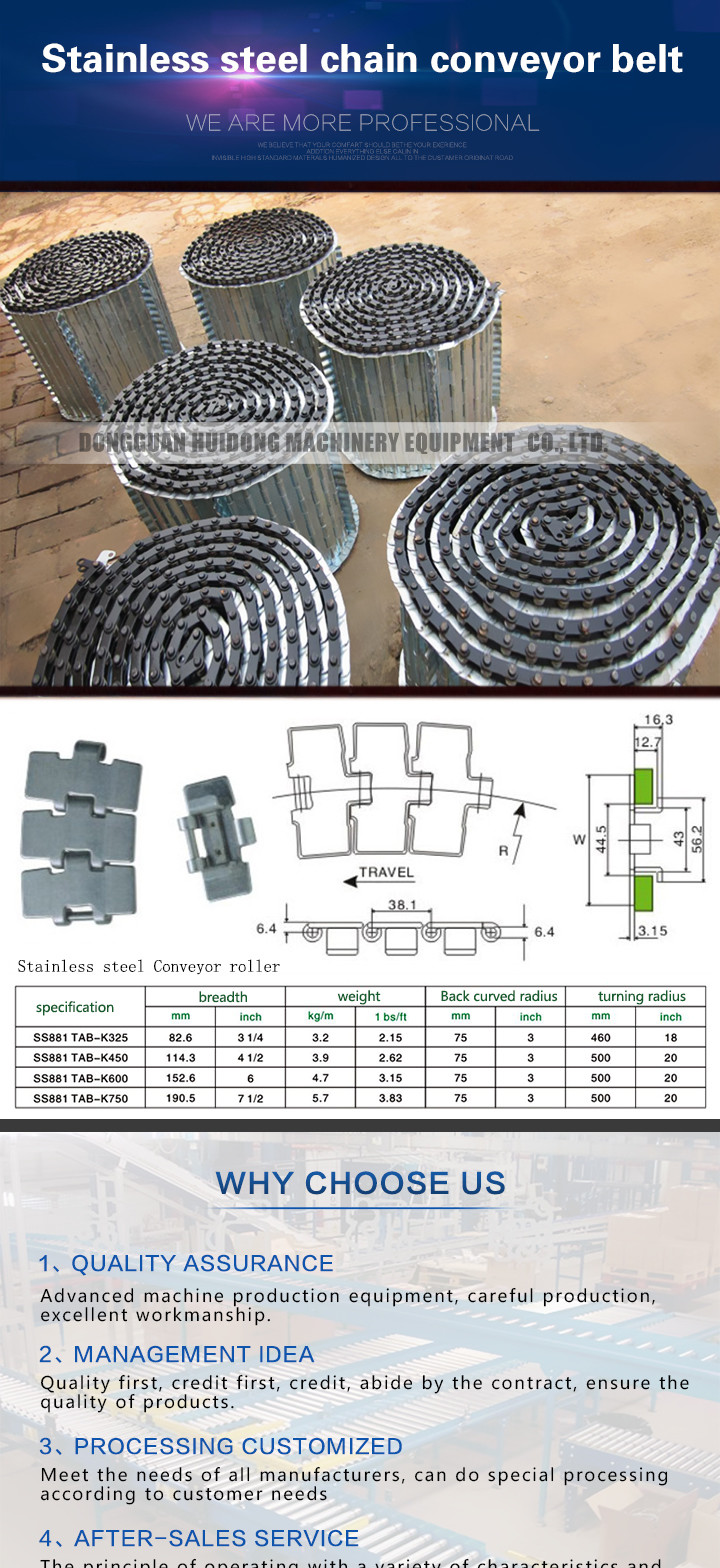 Fire Resistant Roller Track Conveyor , Collapsible Roller Conveyor With SS Wire Mesh Chain Link Plate