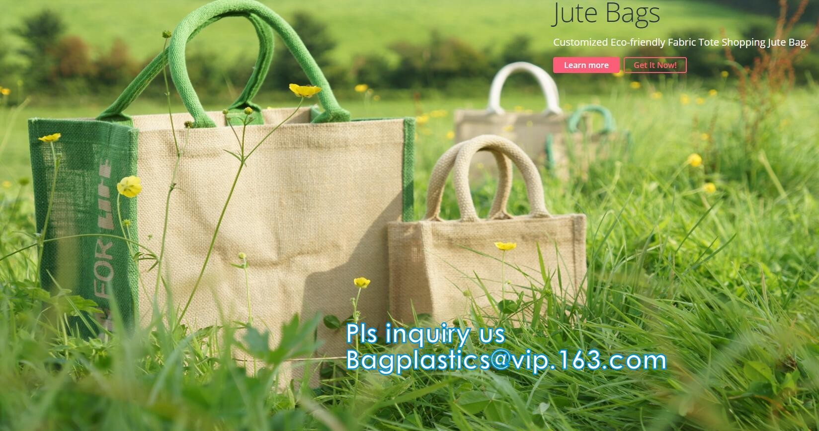 Multifunctional jute bag with low price,Natural Burlap Tote Bags Reusable Jute Bags with Full Gusset,shoulder strap plai