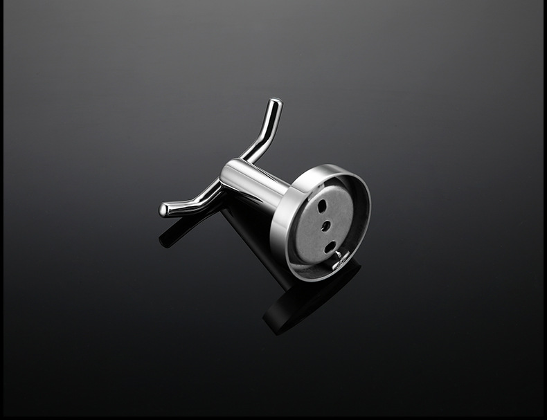 Morden Durable Stainless Steel Robe Hooks Bathroom Double Robe Hook