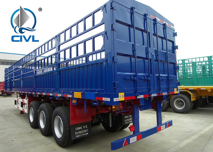Lightweight Column Semi Trailer Trucks Deadweight 6 Tons 3 Axle 13 Meters