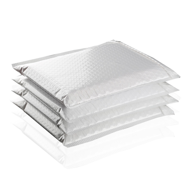 Disposable 4C Printing White Poly Bubble Mailers 6x10'' Eco Friendly