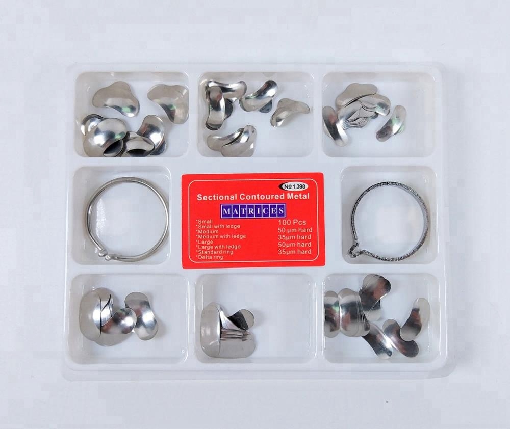 64pcs Dental Crown Matrices Posterior Clear Transparent Strip Matrix 1.911/1.910/1.912/1.915 by TOR VM Certification CCC