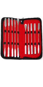 stainless steel Lab spatulas mixing stirring transfering lab scoop spoon spatula