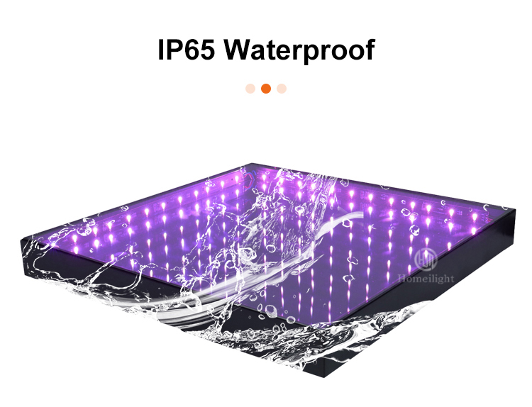 Luminous 50x50cm 3D Abyss Matte Mirror Dance Floor for Night Club DJ T-Shows