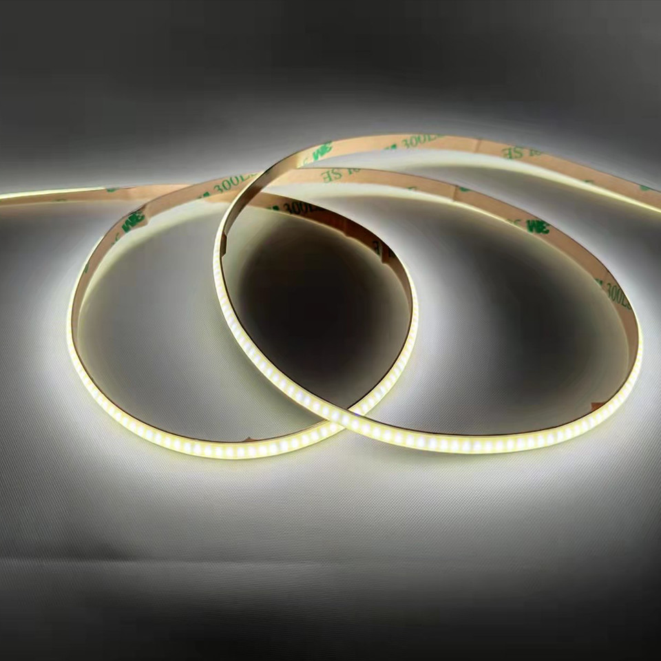 Flexible CRI90+ Dotless Cob Led Tape Dotless Led Strip Lights IP20 1000lm/M