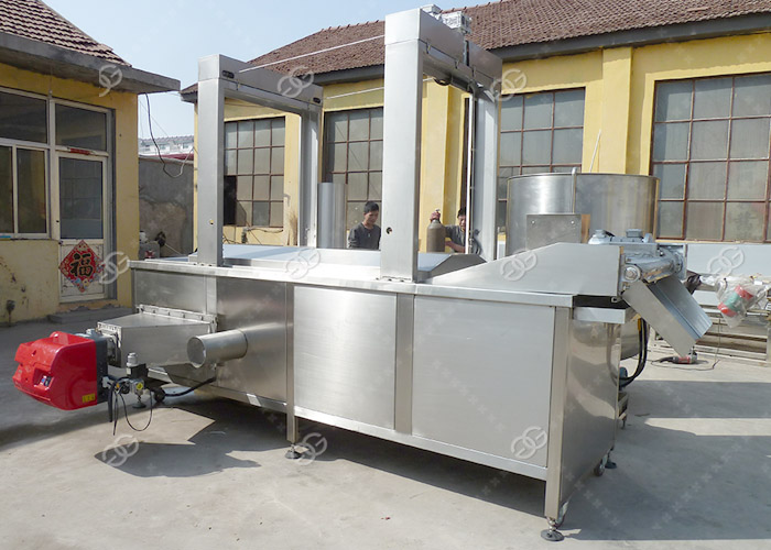 Continuous Corn Chips Fryer Machine