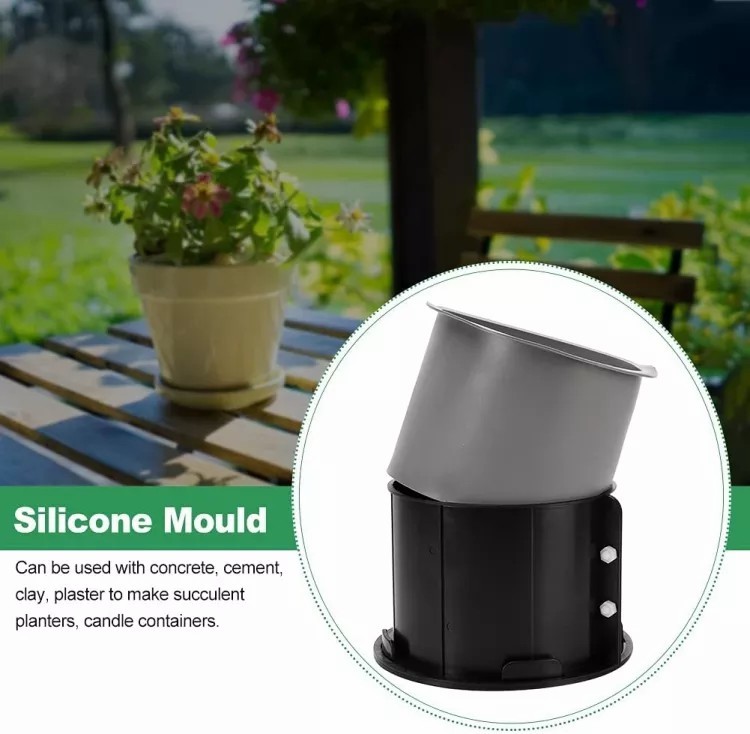 Silicone Concrete Molds Concrete Pots Flower Pot Planter Concrete Molds