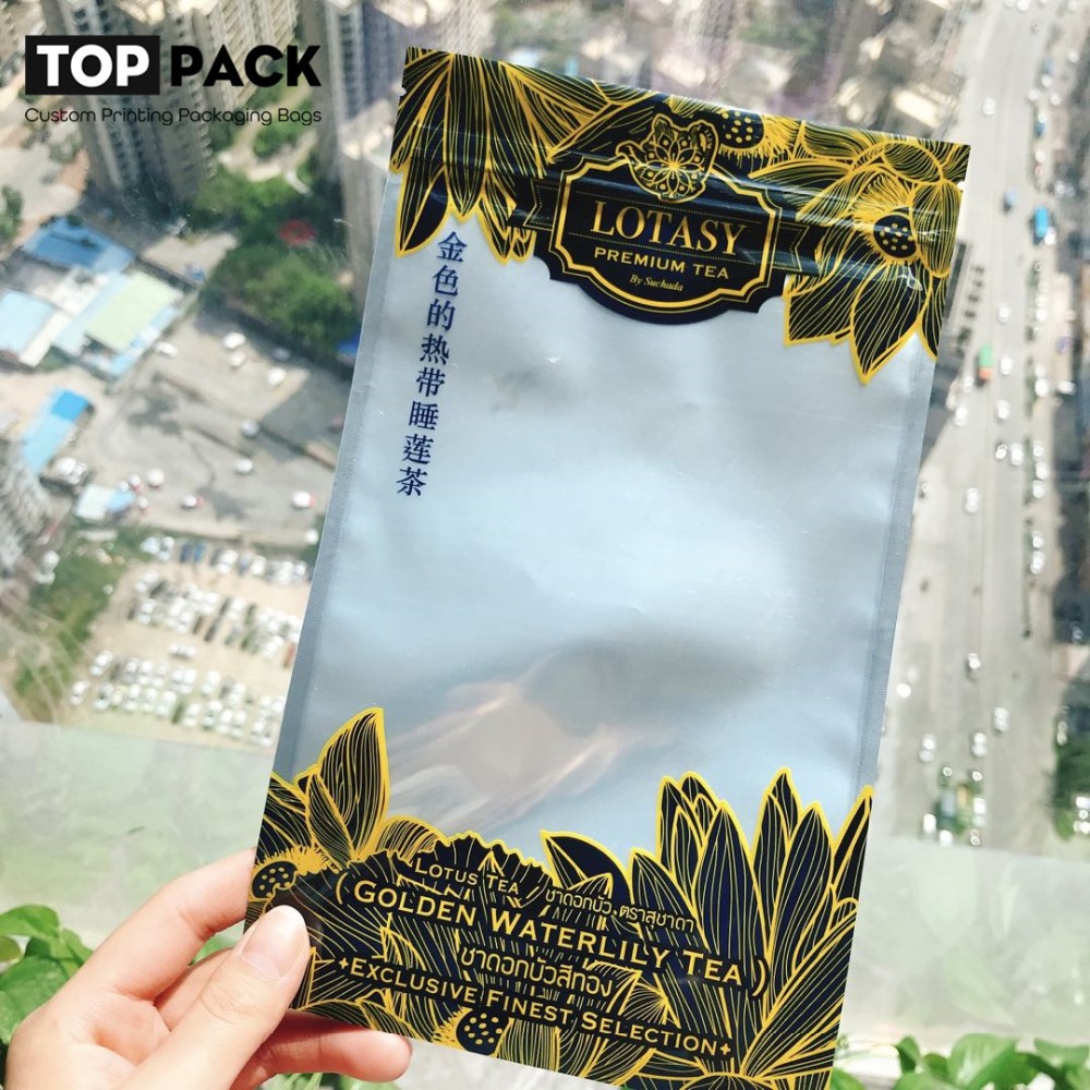 Resealable Paper Standing Pouch Potato Chips Kraft Stand Up Pouches