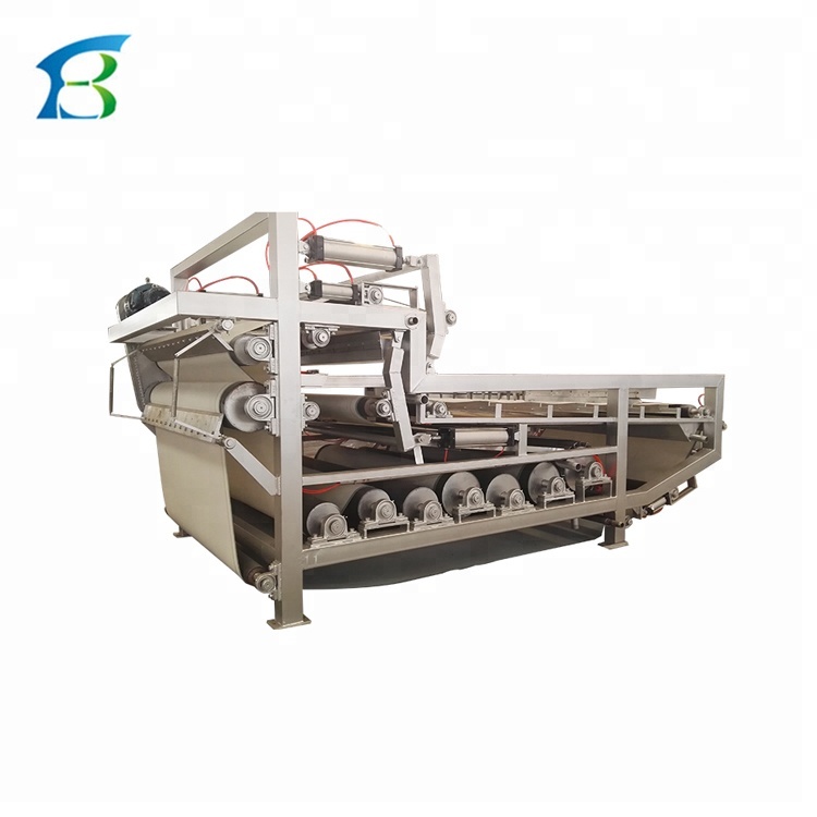 Sand Washing Wastewater Treatment with Concentrating and Dewatering Belt Filter Press