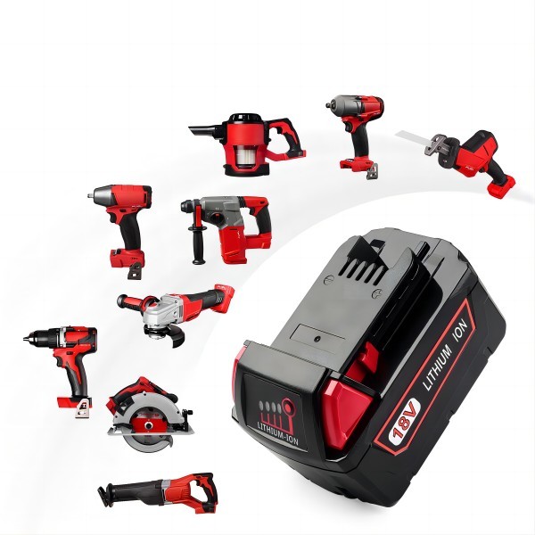Recharge Electric Drill Battery 18V 5000MAH Waterproof With Non Slip Design