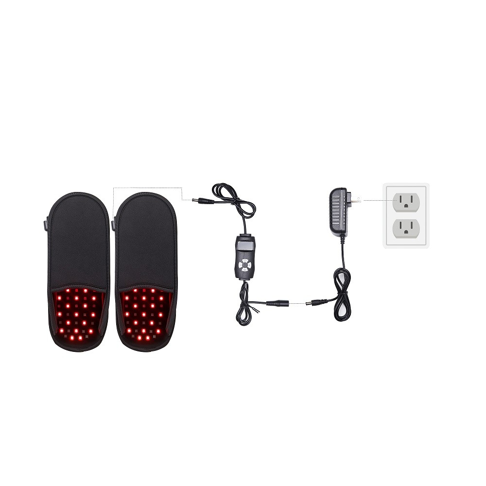 150pcs LED Near Infrared Red Light Therapy Slippers With 20mins Timer