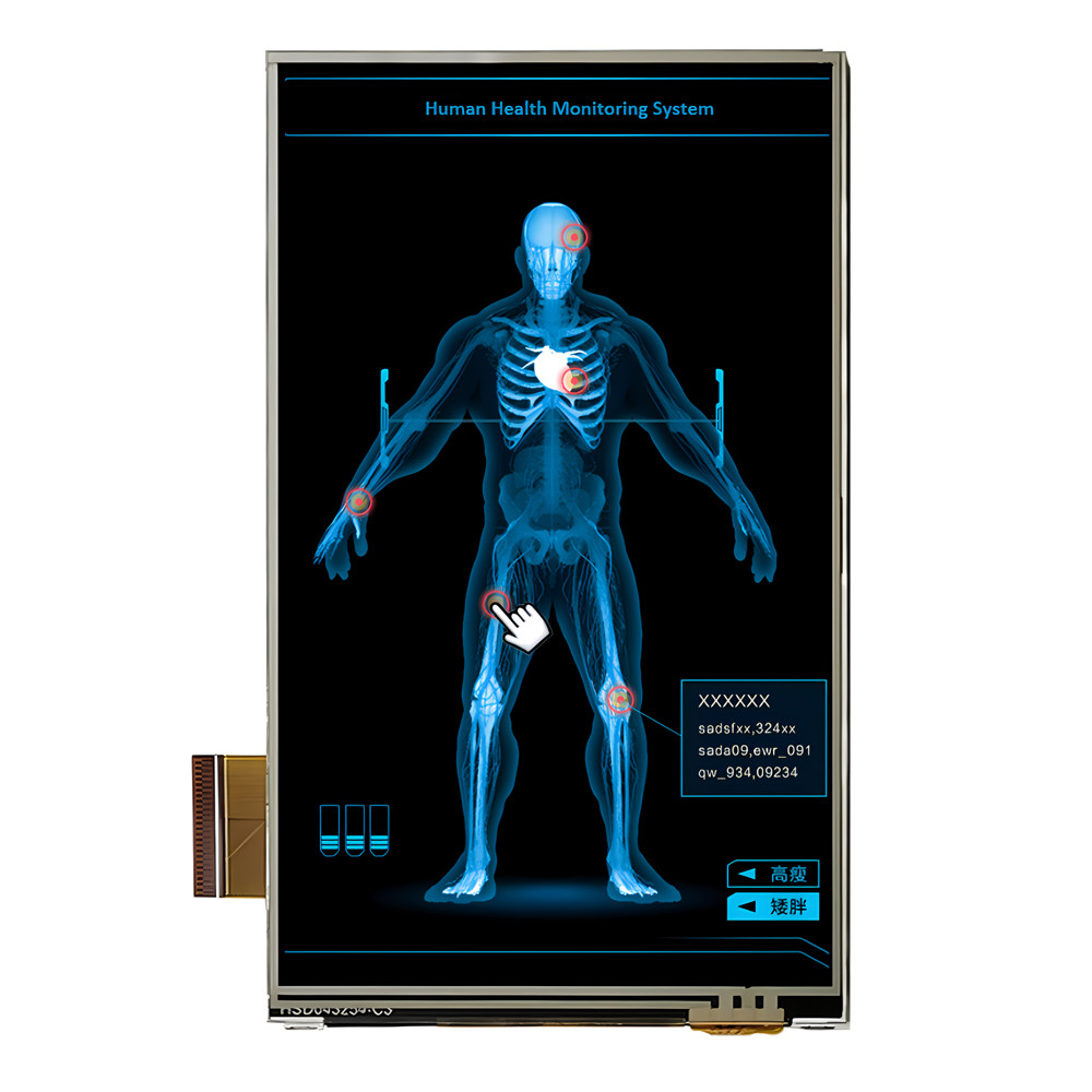 4.3 Inch 480X800 IPS TFT LCD Display Portrait Type 4.3 Inch RGB Interface TFT Screen
