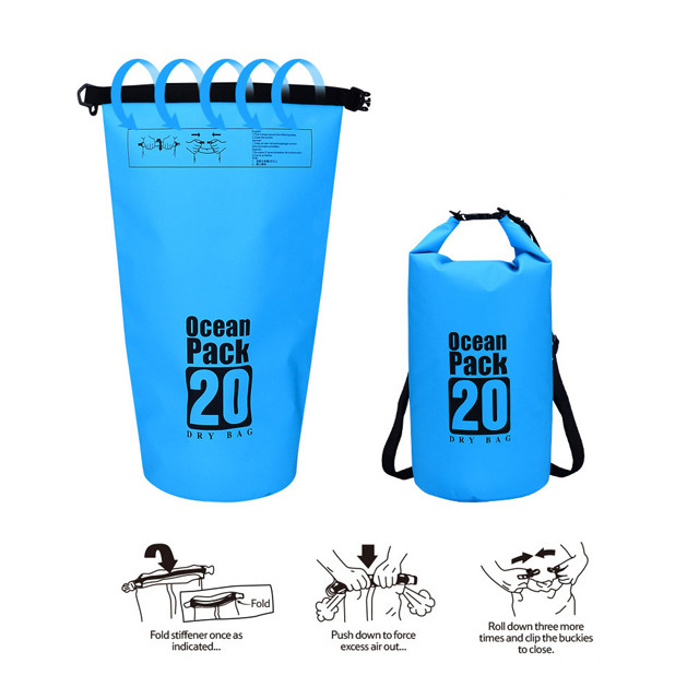 Single / Double Strap PVC Waterproof Dry Bag For Sport OEM Service Accepted