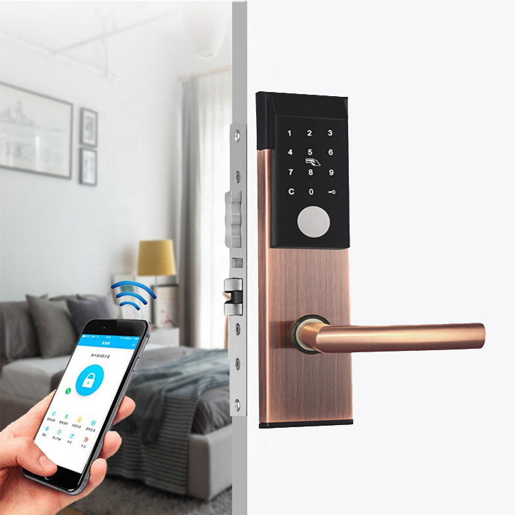 Password FCC Password Smart Lock 77mm Keyless Card Entry Door Locks