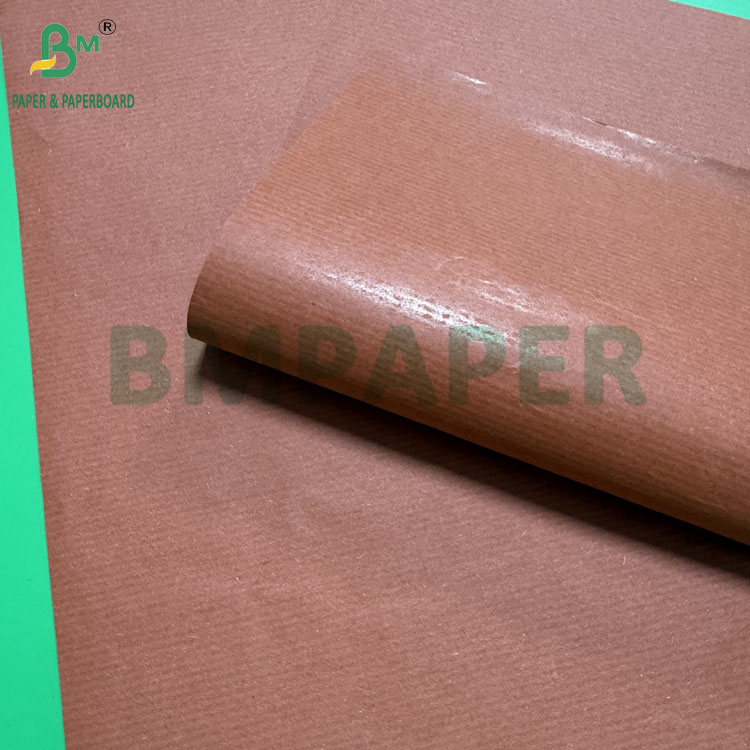 50g Colored Striped Kraft Paper Roll Smooth One Side Yellow Red 