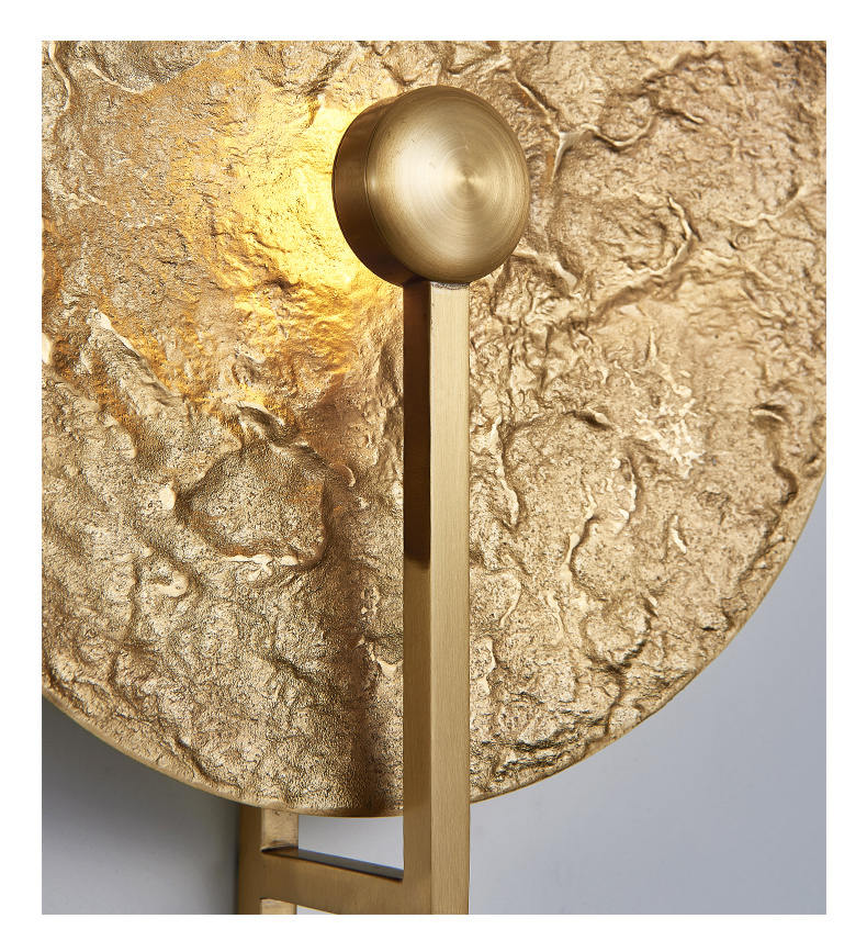Simple post-modern bedside wall lamp full luxury hotel decoration villa corridor copper wall light(WH-OR-253)