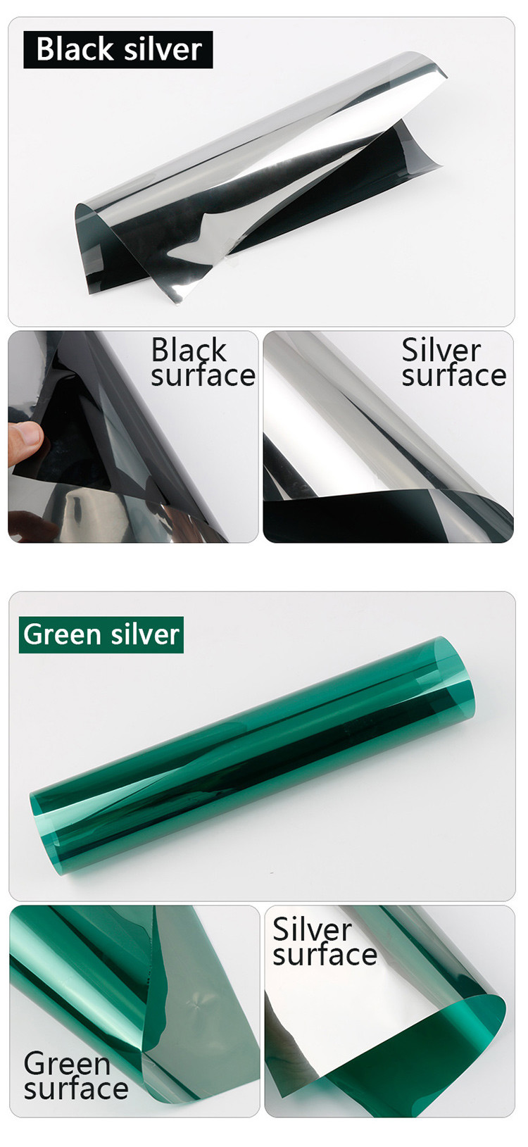 Glass Film One-way Perspective Home Balcony Kitchen Sun Protection Privacy Shield Thermal Insulation Film Glass Stickers