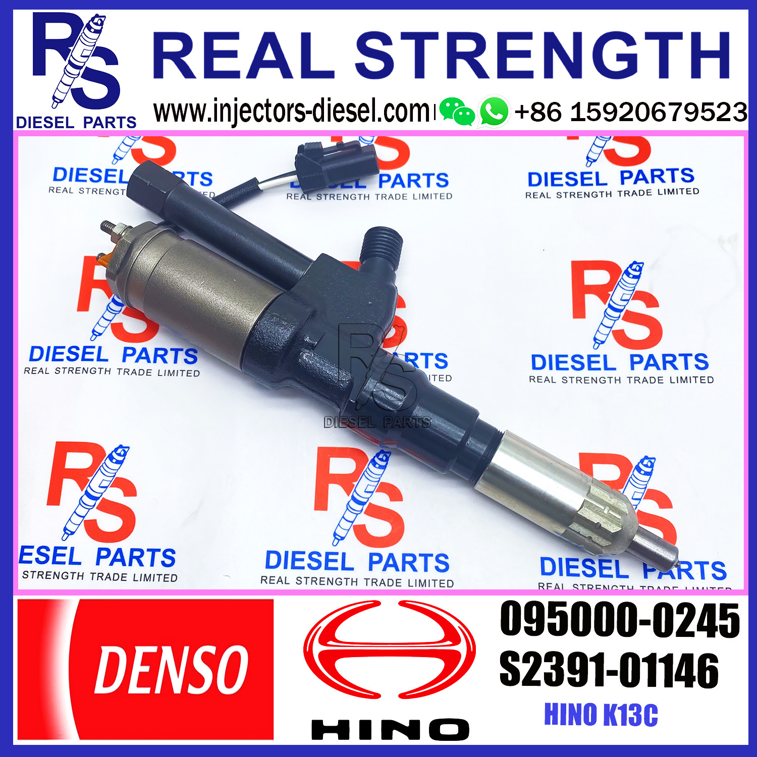095000-0245 DENSO Diesel Injector 23910-1145 23910-1146 HINO K13C Injector