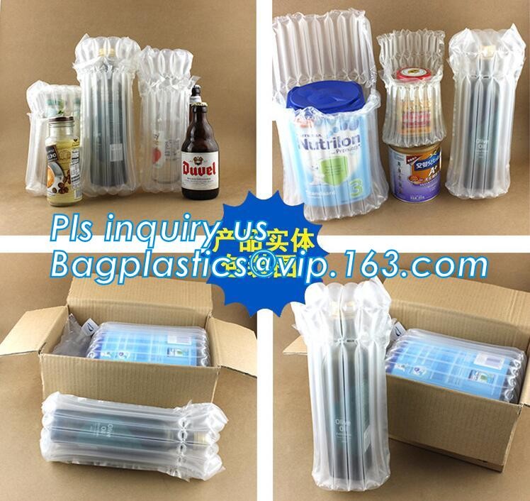 Anti-Shock Reusable Plastic PVC Inflatable Bubble Liner Protective Pac Red Wine Bags Protector For Fragile bagease pack