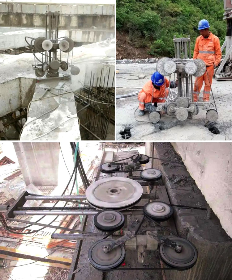 Sharp Diamond Cutting Wire For Cutting Reinforced Concrete Block