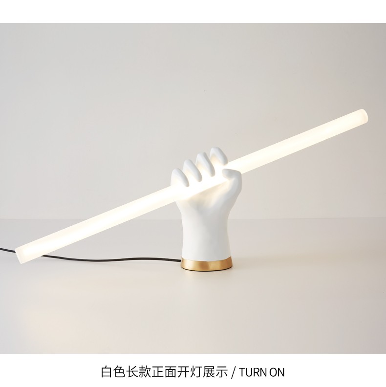 Modern Minimalist Wall Lighting Handshake Sculpture Bedroom Bedside Fist Hand Long Wall Light(WH-OR-249)