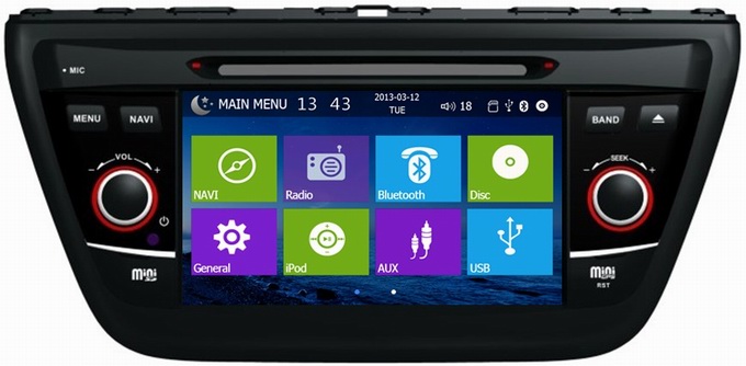 car multimedia entertainment for Suzuki SX4 (2014) with car gps navigation OCB-0706