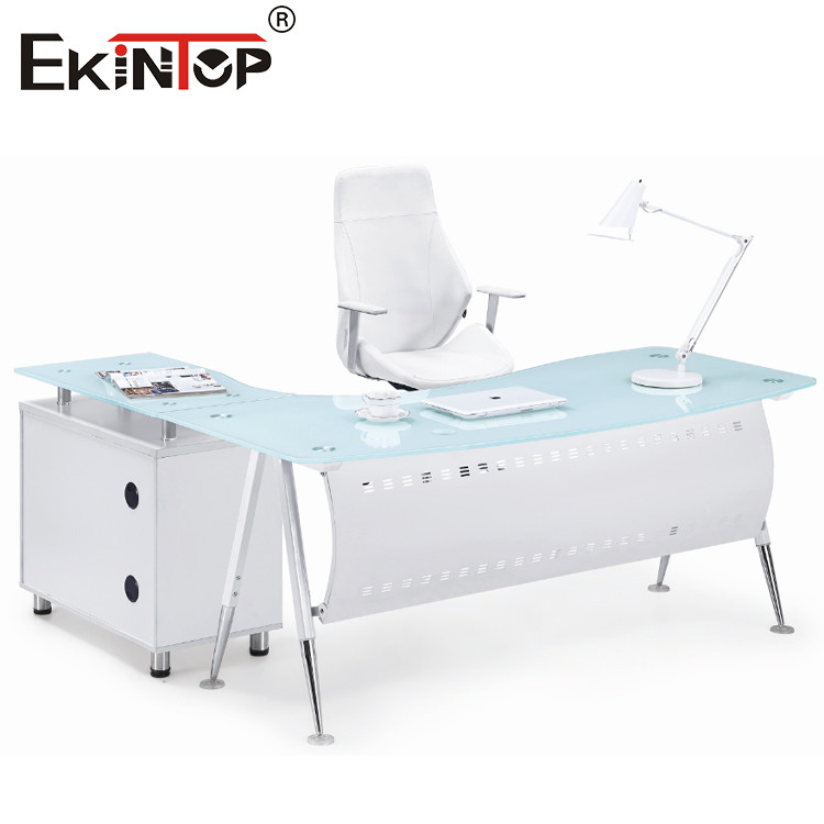 glass top desk