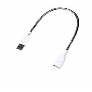 PVC TPE Wire USB Gooseneck Cable Chrome Stainless Flexible Tube 28mm