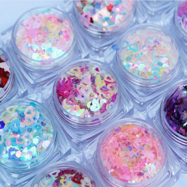 Wedding Valentines Party Home Decoration UV Nail Gel Glitter 50G Valentine's Day