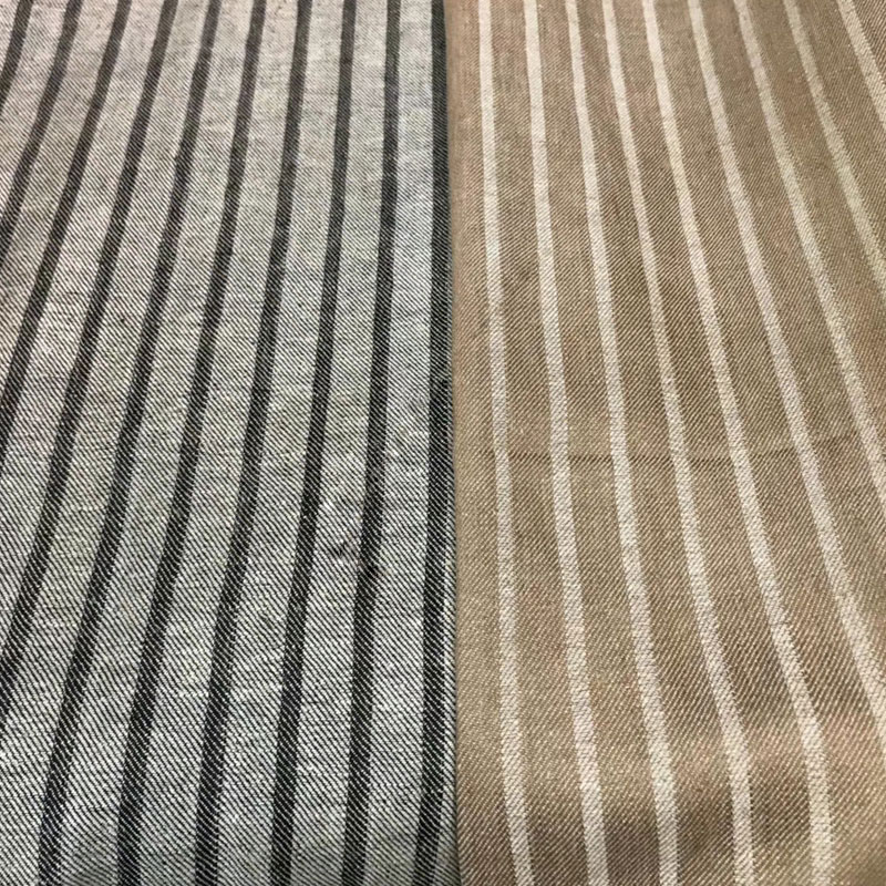 hot sale red woven plaid stone washed check textile 100% linen stripe yarn dyed  cotton fabric for dress pants manufacturer