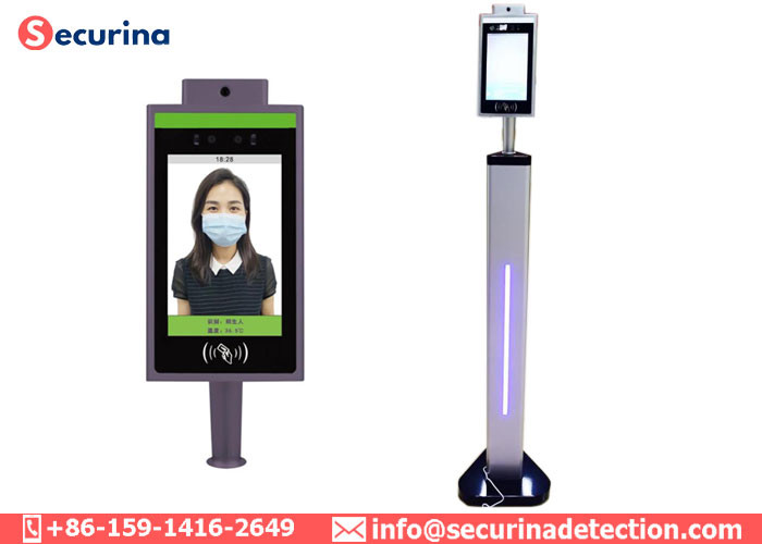 20W Power Consumption Contactless Facial Recognition Infrared Thermometer for Access Control