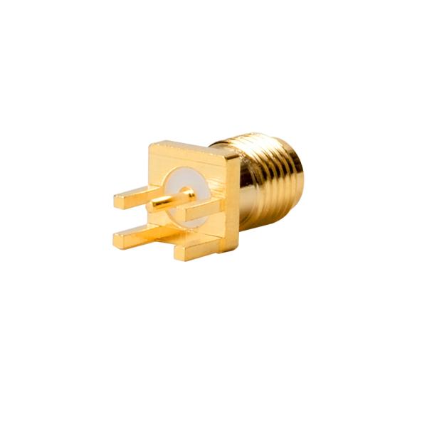 Gold Plated SMA Female PCB Mount Connector 50Ω DC-11GHz