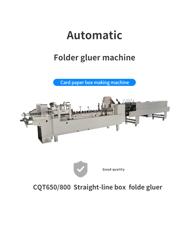 Video outgoing-inspection Provided Mini Box Folder Gluer Machine for Small Box Folding