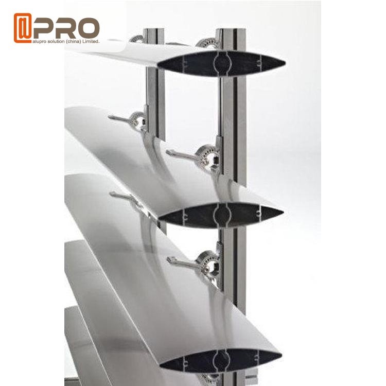 Hurricane - Proof Aluminum Louver Window , Security Jalousie Window