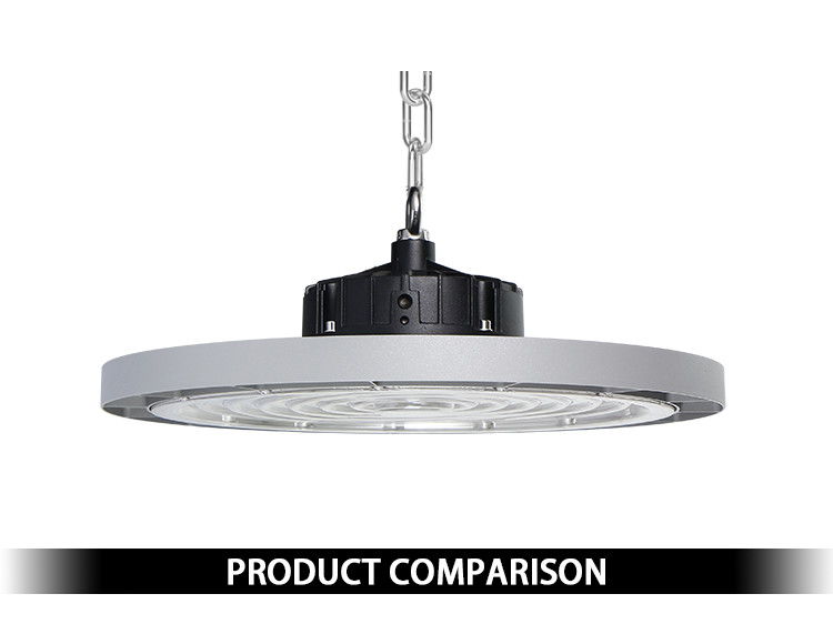 High Lumen UFO 300w 400w 200w LED High Bay Lights COB Reflector PC Cover