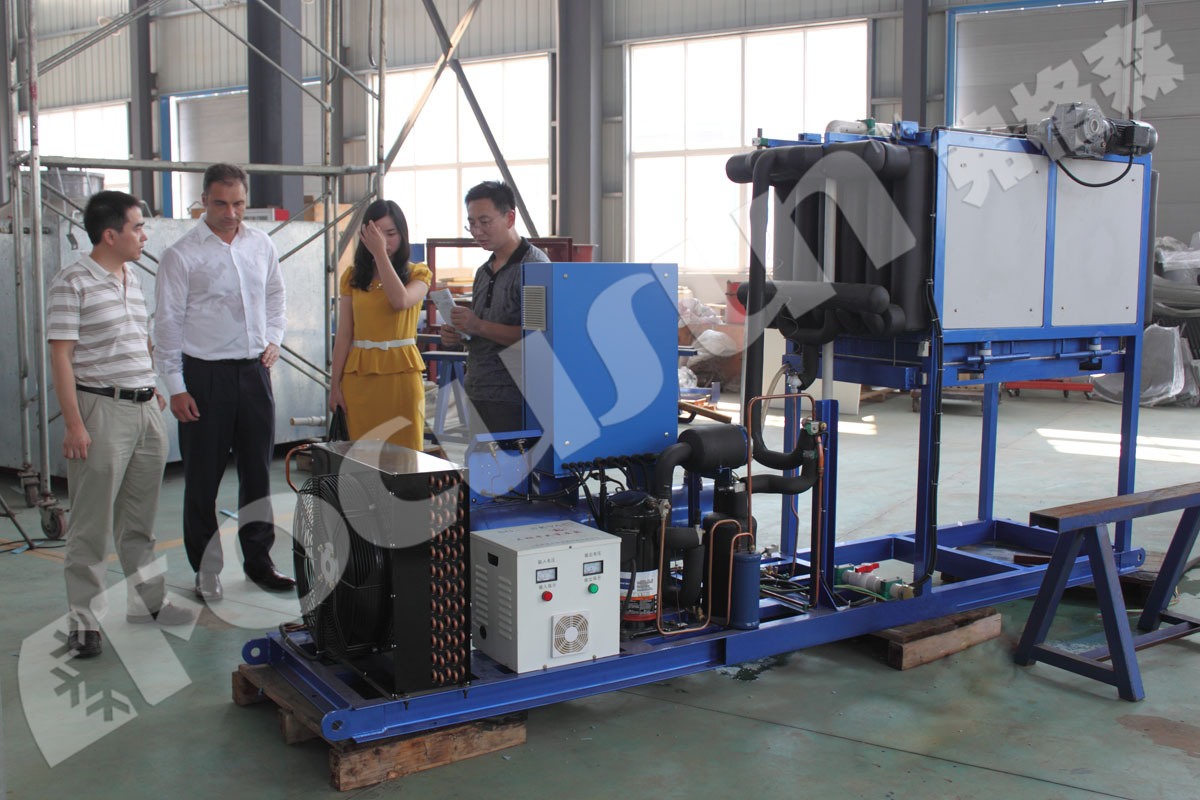 2T/D PLC Touch Screen Bar Ice Machine with Video Outgoing-Inspection and Performance