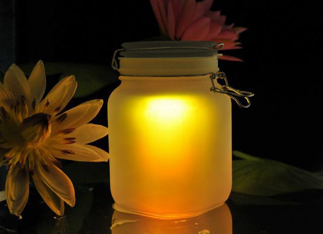 solar light jar, sunjar, night light,color light,