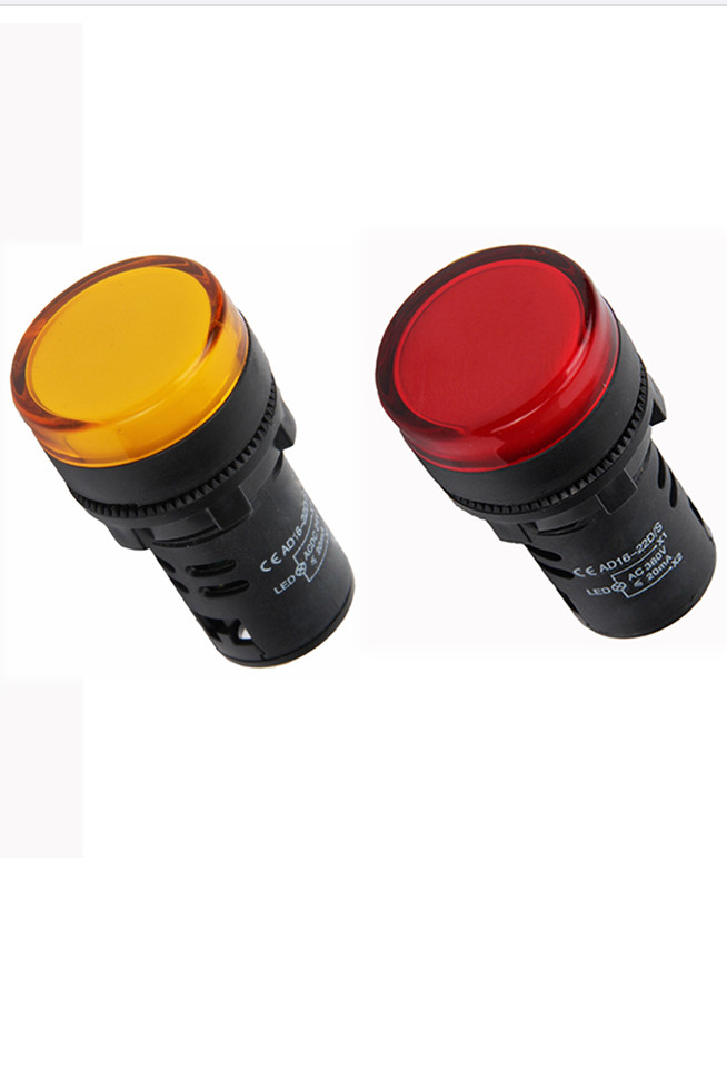 Colorful Panel Mount 22mm Pilot Led Indicator Light 220V