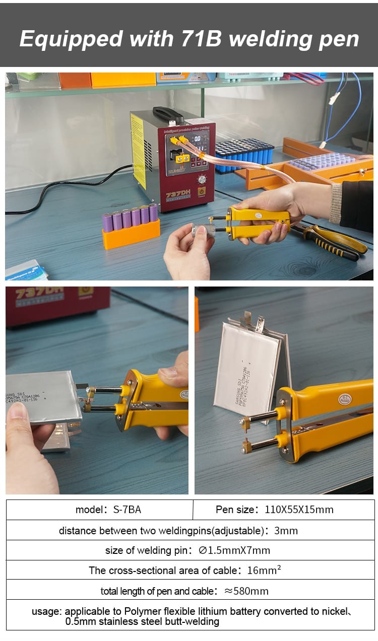 Desktop Spot Welding Machine For 18650 Battery Pneumatic Head Moving Driver